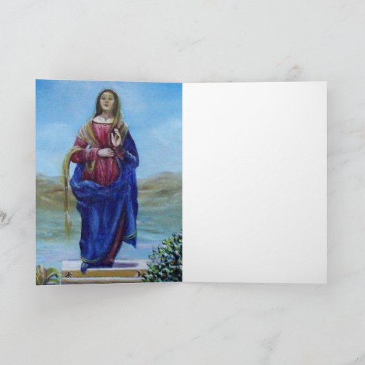 ONZE LADY VAN LICHTE Madonna van maculair begrip Feestdagen Kaart (Binnen)