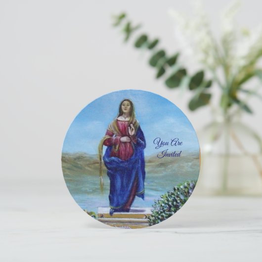 ONZE LADY VAN LICHTE Madonna van maculair begrip Kaart (Staand voorkant)