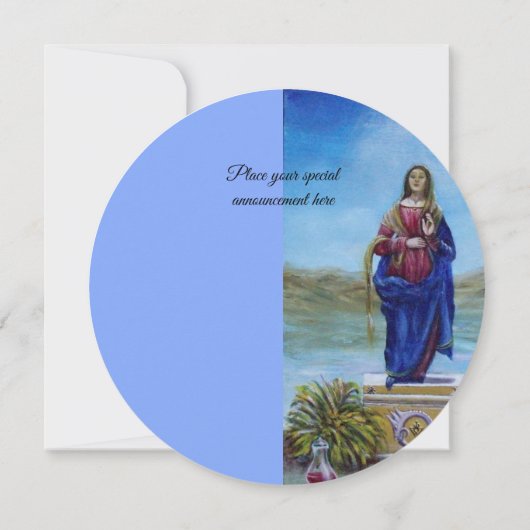 ONZE LADY VAN LICHTE Madonna van maculair begrip Kaart (Achterkant)