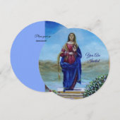 ONZE LADY VAN LICHTE Madonna van maculair begrip Kaart (Voorkant / Achterkant)