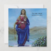 ONZE LADY VAN LICHTE Madonna van maculair begrip Kaart (Achterkant)