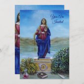 ONZE LADY VAN LICHTE Madonna van maculair begrip Kaart (Voorkant / Achterkant)