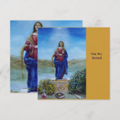 ONZE LADY VAN LICHTE Madonna van maculair begrip Kaart (Voorkant / Achterkant)