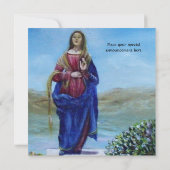 ONZE LADY VAN LICHTE Madonna van maculair begrip Kaart (Achterkant)