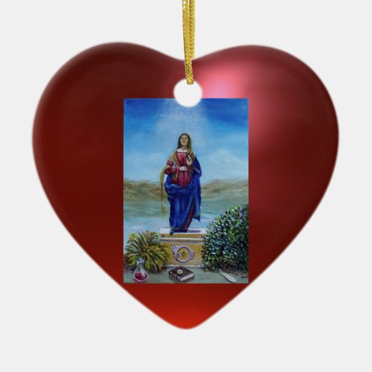 ONZE LADY VAN LICHTE Madonna van maculair begrip Keramisch Ornament (Voorkant)