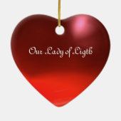 ONZE LADY VAN LICHTE Madonna van maculair begrip Keramisch Ornament (Achterkant)
