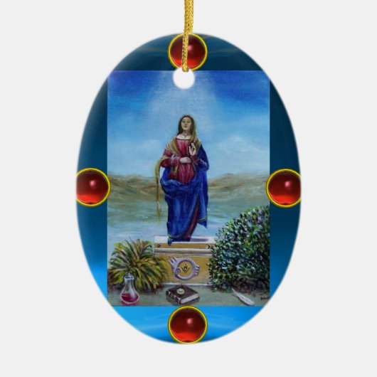 ONZE LADY VAN LICHTE Madonna van maculair begrip Keramisch Ornament (Voorkant)