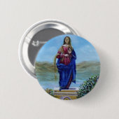 ONZE LADY VAN LICHTE Madonna van maculair begrip Ronde Button 5,7 Cm (Voorkant /achterkant)