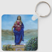 ONZE LADY VAN LICHTE Madonna van maculair begrip Sleutelhanger (Achterkant)