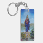 ONZE LADY VAN LICHTE Madonna van maculair begrip Sleutelhanger (Voorkant Links)