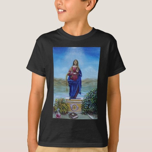 ONZE LADY VAN LICHTE Madonna van maculair begrip T-shirt (Voorkant)