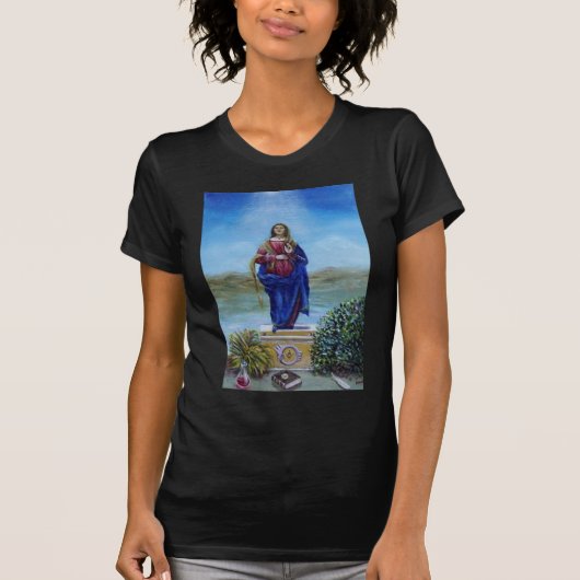ONZE LADY VAN LICHTE Madonna van maculair begrip T-shirt (Voorkant)