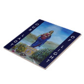 ONZE LADY VAN LICHTE Madonna van maculair begrip Tegeltje (Zijkant)