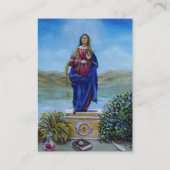 ONZE LADY VAN LICHTE Madonna van maculair begrip Visitekaartje (Achterkant)