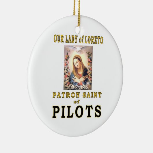 ONZE LADY VAN LORETO KERAMISCH ORNAMENT (Rechts)