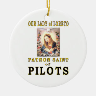 ONZE LADY VAN LORETO KERAMISCH ORNAMENT