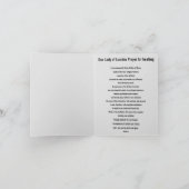 Onze Lafy van LourdesGevouwen Wenskaart Kaart (Binnen)