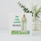 Onze Lafy van LourdesGevouwen Wenskaart Kaart (Staand voorkant)