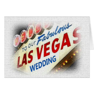 Onze Las Vegas Wedding Kaart