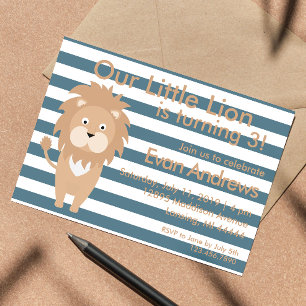 Onze leeuw, Lion Birthday, oerwoud verjaardag Kaart