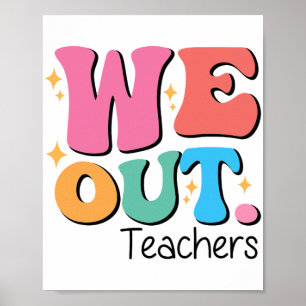 Onze leraren einde van de school gelukkig laatste poster