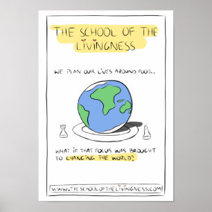 Onze levens plannen rond het Poster van voedsel