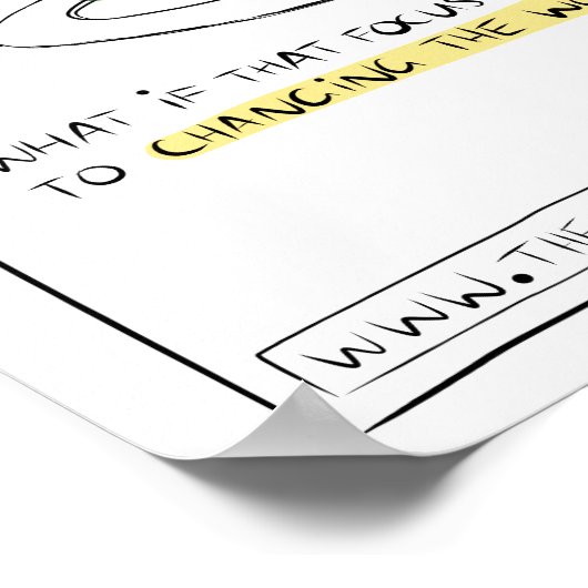 Onze levens plannen rond het Poster van voedsel (Hoek)