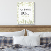 Onze lichte groene startpagina zonder grenzen laat canvas afdruk (Insitu (Slaapkamer))