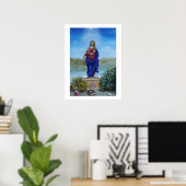 ONZE LIEDERE VAN LICHT Madonna van de Onbevlekte O Poster (Thuiskantoor)