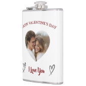 Onze liefde aangepaste foto Valentijnsdag fles Heupfles (Links)