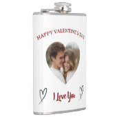 Onze liefde aangepaste foto Valentijnsdag fles Heupfles (Rechts)
