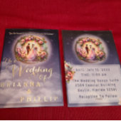 Onze liefde bereikt de bruiloft op de maan folie uitnodiging