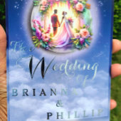 Onze liefde bereikt de bruiloft op de maan folie uitnodiging