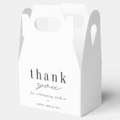 Onze Liefde Bewerkbare Kleur Eenvoudige Favor Box Bedankdoosjes (Geopend)