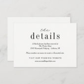 Onze liefde bruiloft details behuizing Kaarten (Voorkant / Achterkant)