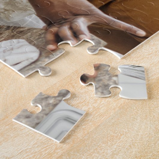 Onze liefde | Familienaam Foto Jigzaag Puzzle Legpuzzel (Zijkant)