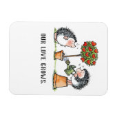 Onze liefde groeit egel magneet (Horizontaal)