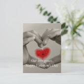 Onze liefde groeit Valentijnsdag Briefkaart (Staand voorkant)