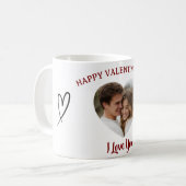 Onze Liefde in een Mok Aangepaste Foto Valentijnsd (Voorkant links)