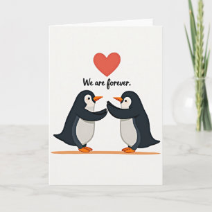 Onze Liefde Is Altijd Pinguïn Kaart