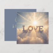 Onze liefde is de hemel gezonden feestdagenkaart (Voorkant / Achterkant)