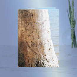 Onze liefde is een boom feestdagen kaart