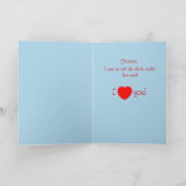 Onze liefde is een boom feestdagen kaart (Binnen)