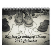 Onze liefde is een militair sterke agenda. kalender (Hoes)