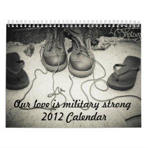 Onze liefde is een militair sterke agenda. kalender