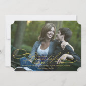 Onze liefde is een prachtige moderne Romantische s Save The Date (Voorkant)