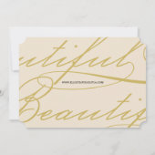 Onze liefde is een prachtige moderne Romantische s Save The Date (Achterkant)