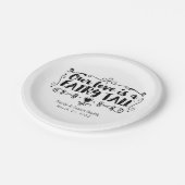 ONZE LIEFDE IS EEN SPROOKJE Custom Wedding Recepti Papieren Bordje (Gekanteld)