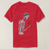 Onze liefde is etherische Gothic Skeleton Lovers T T-shirt (Design voorkant)