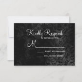 Onze liefde is etherische Skeleton Wedding RSVP-ka RSVP Kaartje (Voorkant)